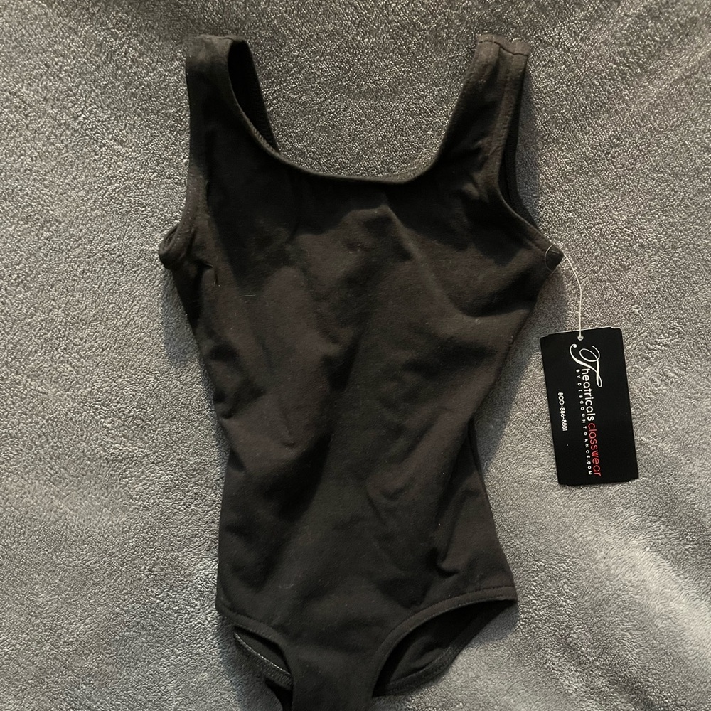 NWT Black Girls' Theatricals Tank Leotard Size Child's Intermediate